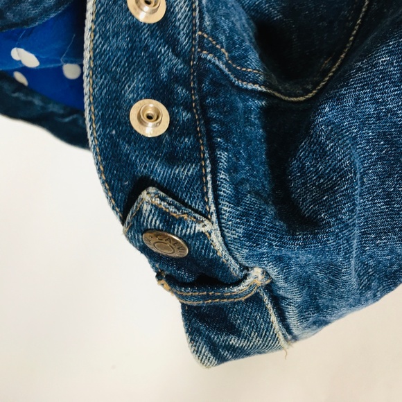 VTG Calvin Klein Men's Denim Jacket-Polka dot S - Picture 8 of 8